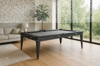 Pool Billardtisch / Esstisch Kombination Dino M mit einteiliger Schieferplatte inkl. Abdeckplatte