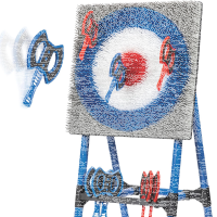 Eastpoint Axe Throw Set – Klappbares Axtwurf-Ziel...