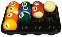 Balltablett Tablett für 16 Billardkugeln Billard Kugeln