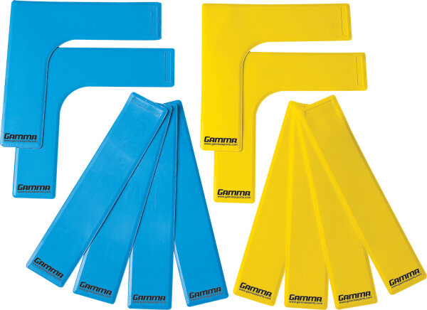 Gamma Markierungslinien Mini Court Lines – 12er-Pack