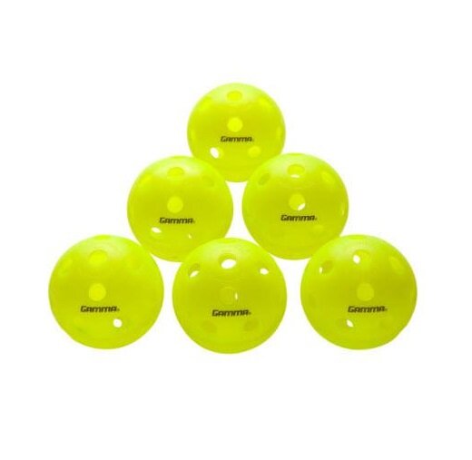 Gamma Pickleball Indoor Bälle – 6er-Set