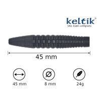 Steeldart Steel Dart Pfeile Keltik Ardan 24g Black - 90% Tungsten