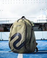 Padel Rucksack aus Polyester & PVC Ripstop – grün-schwarz