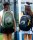 Padel Rucksack aus Polyester & PVC Ripstop – grün-schwarz
