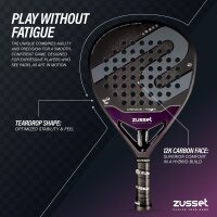 Padel Schläger UNIQUE 12K Carbon, Tropfenform - Medium-High Balance