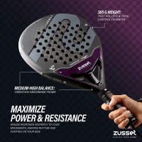 Padel Schläger UNIQUE 12K Carbon, Tropfenform - Medium-High Balance