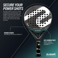 Padel Schläger SOLID PRO 12K Carbon, Rundform - Kontrolle & Power