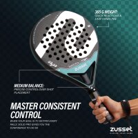 Padel Schläger SOLID PRO 12K Carbon, Rundform - Kontrolle & Power