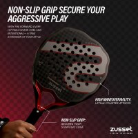 Padel Schläger FORWARD 12K Carbon, Tropfenform - Power & Kontrolle in Balance
