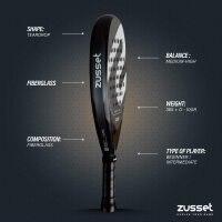 Padel Schläger STRENGTH Tropfenform - stabil & komfortabel