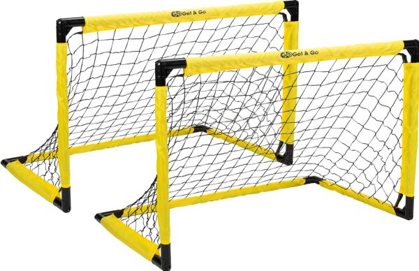 Get & Go Fußballtor Set 2er – klappbar, 91 × 61 × 61 cm