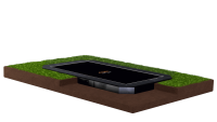 Avyna FlatLevel Trampolin 380 x 255 cm Schwarz