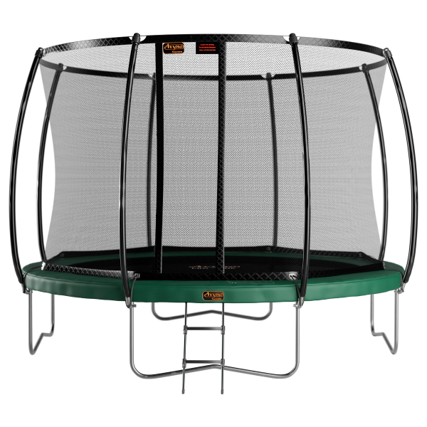Avyna Trampolin Ø365 cm mit Sicherheitsnetz grün
