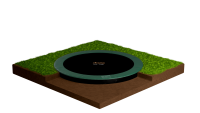 Avyna FlatLevel Trampolin Ø365 cm Grün