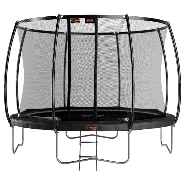Avyna Trampolin Above Ground Ø430 cm mit Sicherheitsnetz Grau