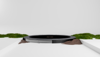 Avyna Pro-Line FlatLevel Trampolin Ø430 Grau
