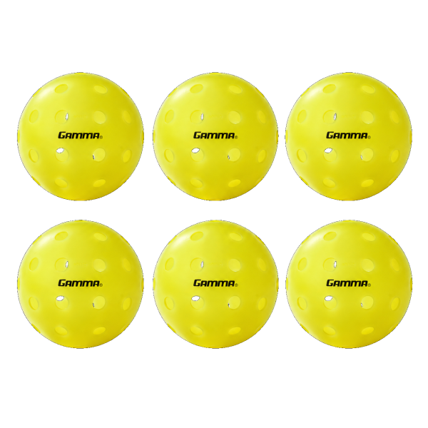 Gamma Photon Outdoor Pickleball Set – 6 Bälle