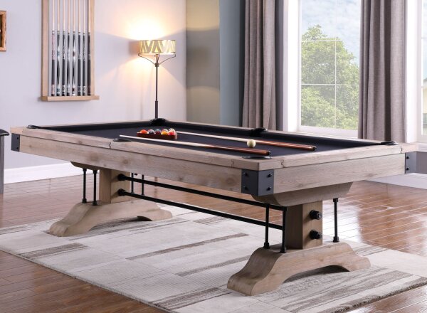 Pool Billardtisch John West Ironwood mit Schieferplatte 8ft