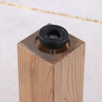 John West Billardtisch Vintage Oak mit Schieferplatte & Abdeckplatte