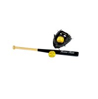 Baseball Set - Schläger + Handschuh + 2 Bälle