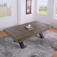 John West Billardtisch Dinner Xoon Vintage Oak mit Schiefer- und Abdeckplatte