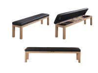 John West Billardtisch Dinner Xoon Vintage Oak mit Schiefer- und Abdeckplatte
