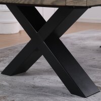 John West Billardtisch Dinner Xoon Vintage Oak mit Schiefer- und Abdeckplatte