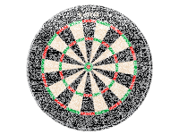 Keltik Steeldart Dartscheibe Komplettset mit Dartboard,...