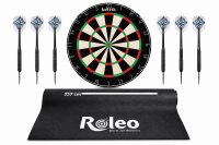 Keltik Steeldart Set mit Dartscheibe Dartboard, Pfeilen...