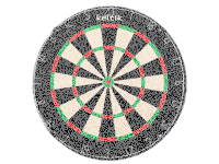 Keltik Steeldart Set mit Dartscheibe Dartboard,...