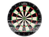 Keltik Steeldart Dartscheibe Komplettset mit Board,...