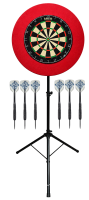 Keltik Dart Dartscheibe Komplettset: Profi Dartboard, Pfeile, Matte, Ring & Ständer