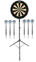 Keltik Dartscheibe Steeldart Set mit Dartboard, 2...