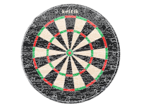 Keltik Dartscheibe Steeldart Set mit Dartboard, 2...