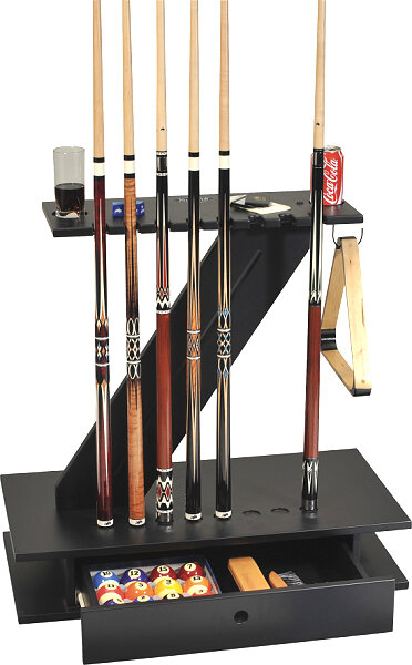 Billard Queue Kö Ständer Halter Halterung "Z" schwarz