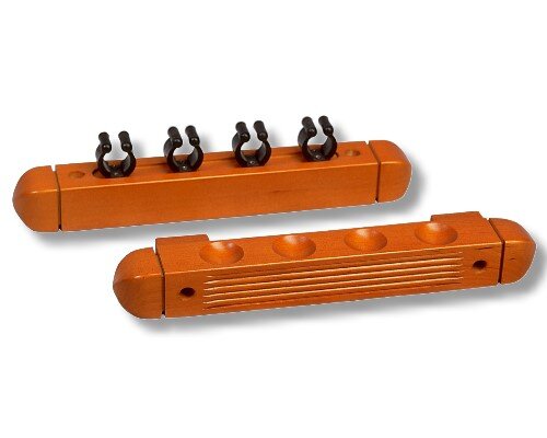 Billard Queue Wandhalter für 4 Stück, 29 cm lang, neu braun