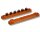 Billard Queue Wandhalter für 6 Stück, 35 cm lang, neu braun
