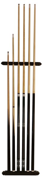 Billard Set - Wandhalterung + 2 Profi Queue + 2 Standard Queue + 2 kurze Queue