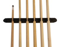 Billard Set - Wandhalterung + 2 Profi Queue + 2 Standard...