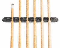 John West Billard Set 6 Queues mit Wandhalterung Profi Queue Kurzqueue