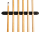John West Billard Set 6 Queues mit Wandhalterung Profi Queue Kurzqueue