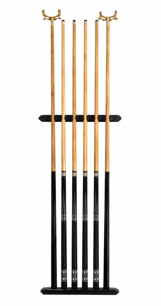 Billard Set - Wandhalterung + 4 professionelle Billardqueues + 2 Brückenqueues