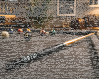 Billard Set - Wandhalterung + 4 professionelle Billardqueues + 2 Brückenqueues