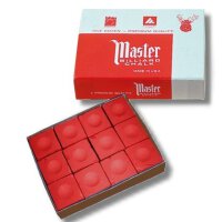 Billardkreide Billard Kreide Master rot 12 Stück