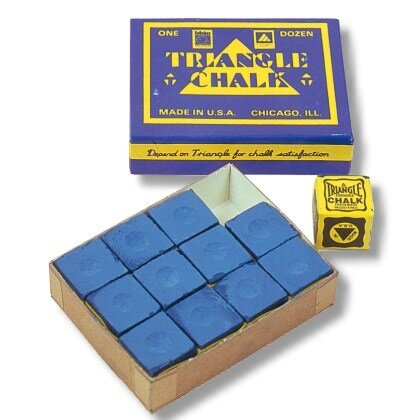 Billardkreide Billard Kreide Triangle blau 12 Stück