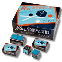 Billardkreide Blue Diamond, 25 x 2 Stück in Schachtel