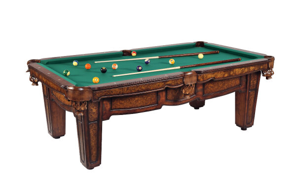 Billardtisch Wellington, 8 ft groß, 224 x 112 cm, neu mit Schieferplatte
