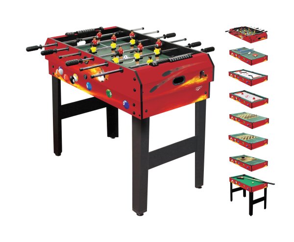 CARROMCO MULTIFUNKTIONSTISCH - 8in1 - FIRE-XT
