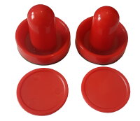 Charlsten Airhockey Set - 2x Pusher 95 mm + 2x Puck 75mm