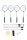 Charlsten Badminton Federball Set - 4 Schläger + 2 Bälle + Netz + Tasche